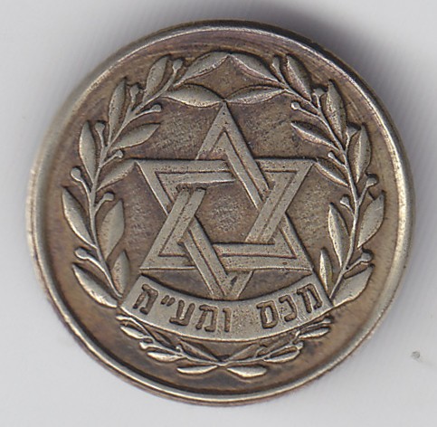 IL 002 Israeli Tax  Customs Service Hat Badge