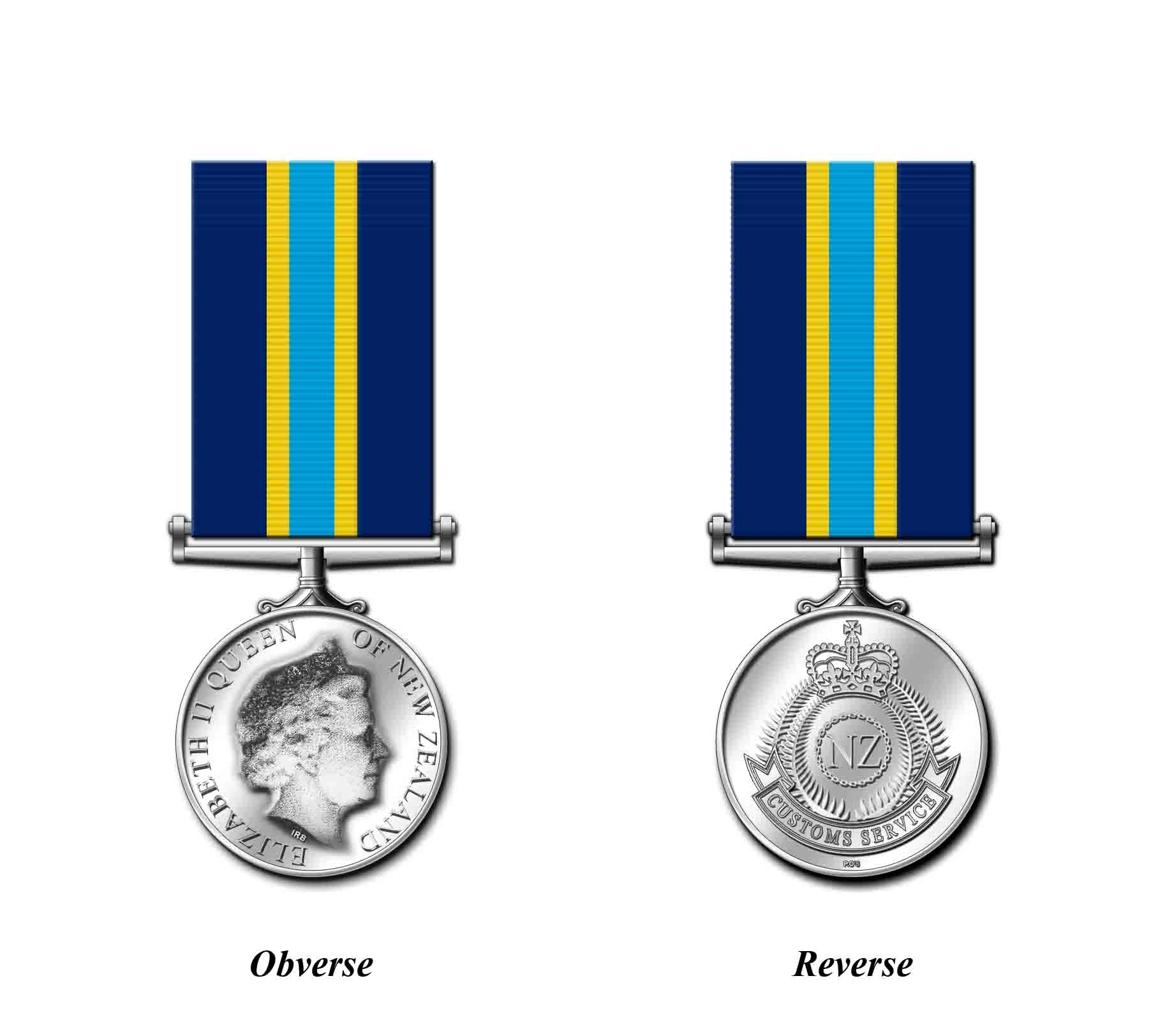 NZ Customs Service Medal