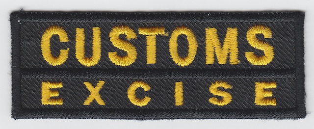 ID_032_Text_Patch_Customs__Excise_Version_Black_big_Letters