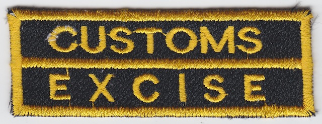 ID_036_Text_Patch_Customs__Excise_-_Type_II_Version_Yellow_small_Letters